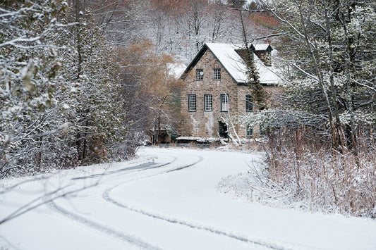 Photographic Print: "Bedford Mills First Snow"