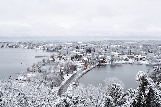 Photographic Print: "White Blanket Covers Westport"