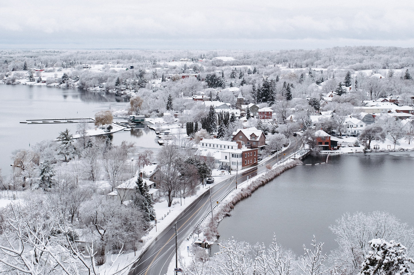 Photographic Print: "White Blanket Covers Westport"