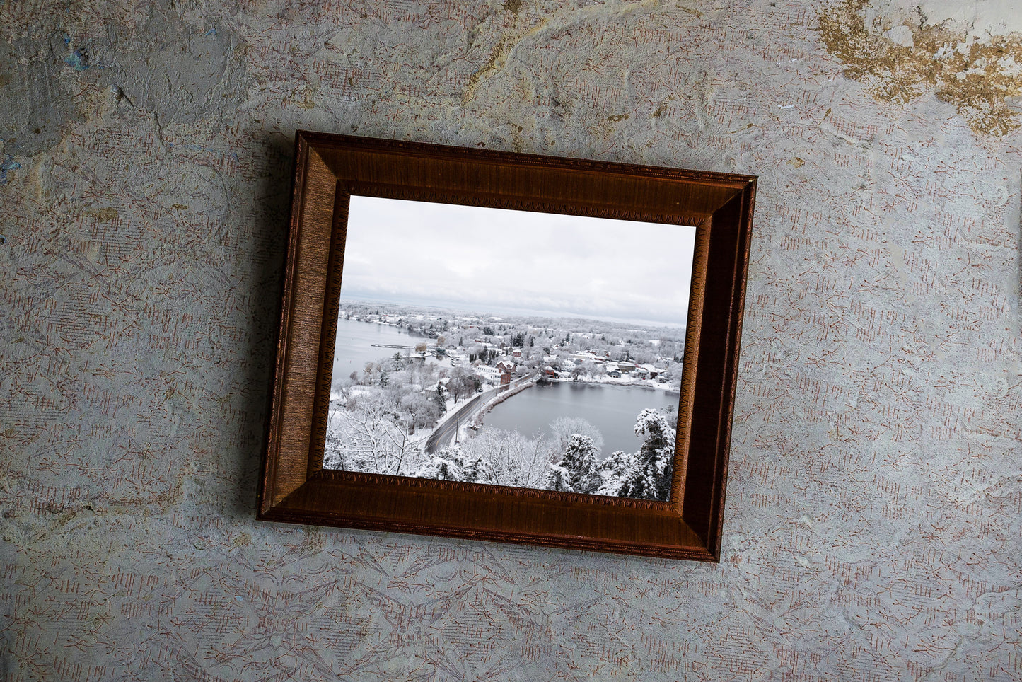Photographic Print: "White Blanket Covers Westport"